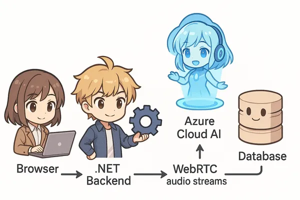 Azure OpenAI Realtime API w/ a .NET + React