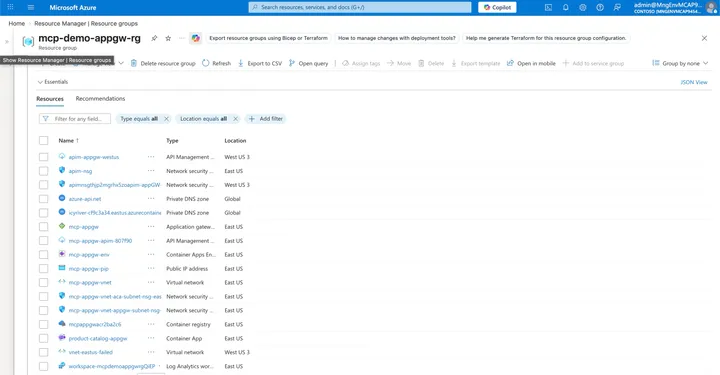 Enterprise-Grade MCP Servers: App Gateway + Internal APIM + Container Apps