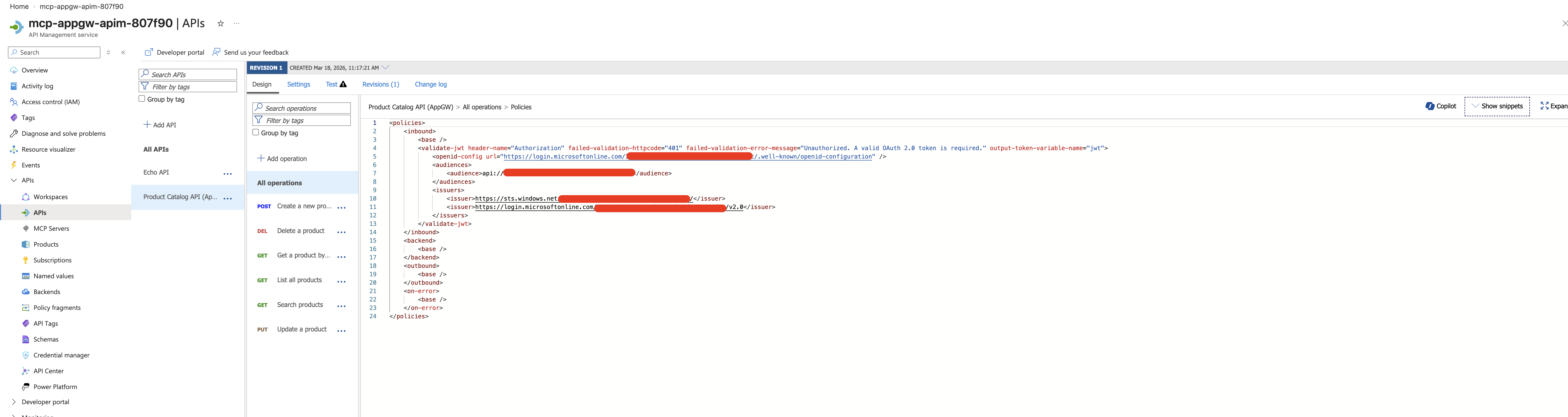 APIM API-Level Policy