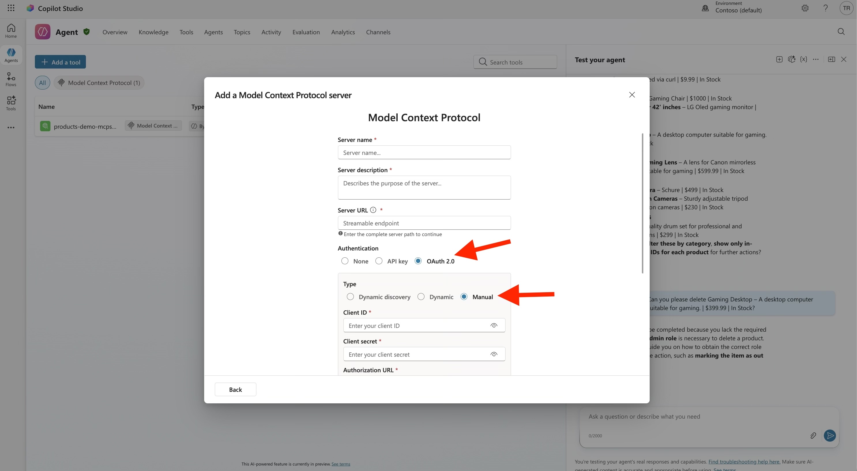 MCP Server Set up step 2